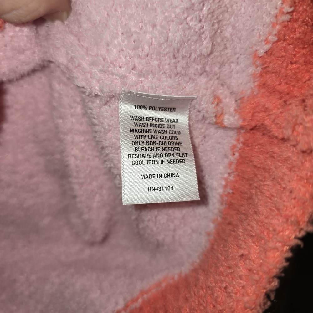 Cabana Pink and Coral Crop Cardigan - Picture 4 of 6